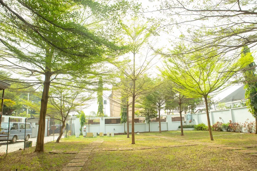 Outdoor stage & gardens